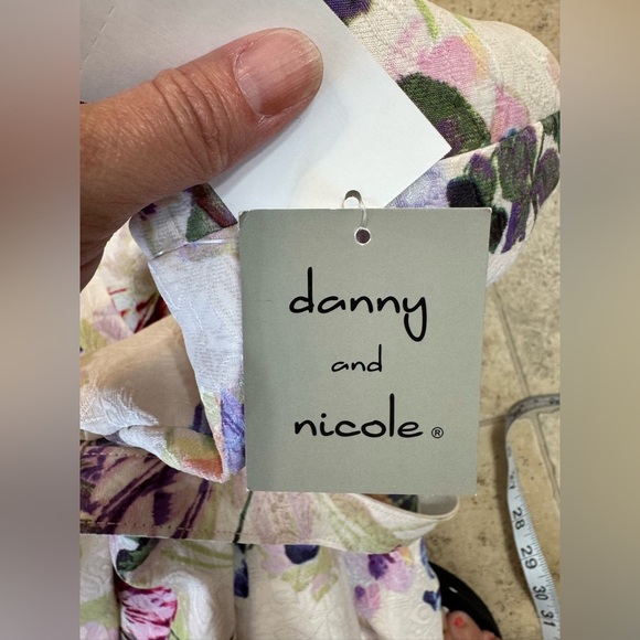 NWT Women’s Danny and Nicole A-Line Floral Sleeveless Dress w/ Pockets size 6 - Picture 7 of 13